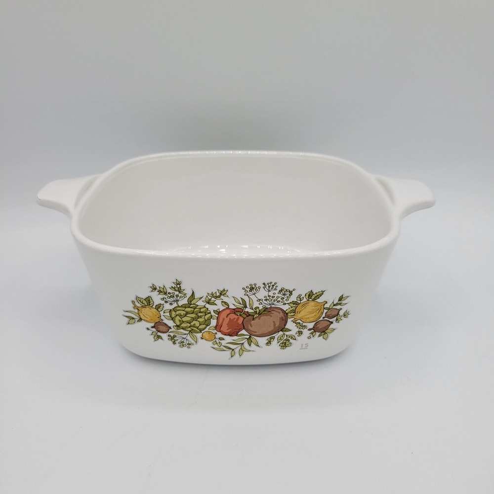Corning Ware Spice of Life Petite Casserole Dish Pan 2‎ 3/4 Cup Vintage  Retro